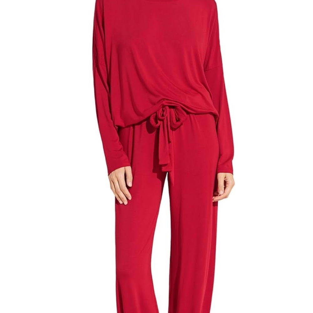 Eberjey 2-Piece Loungewear Set XS – Haute Red